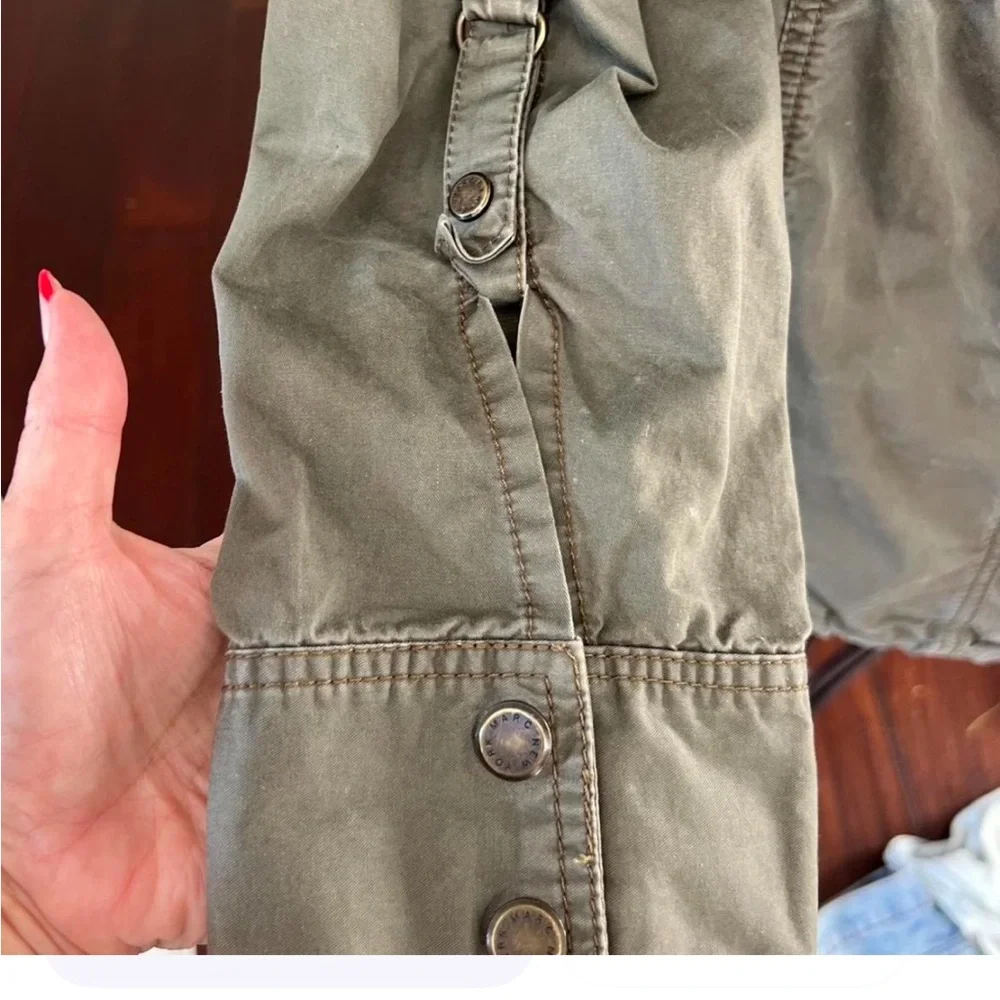 Andrew Marc Olive Field Jacket with Zip Front Size Small
